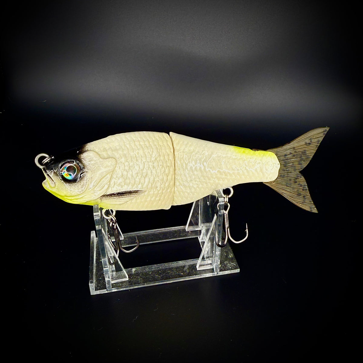 GlideBait - 5” Custom Bone & Chartreuse