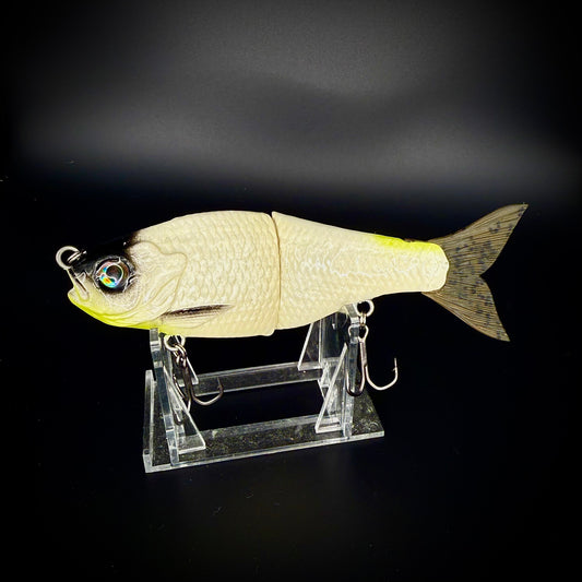 GlideBait - 5” Custom Bone & Chartreuse