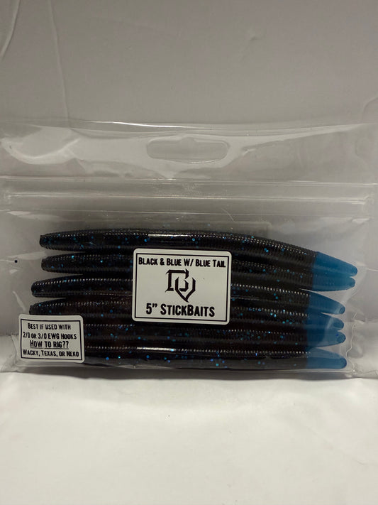 STICKBAITS-Black&Blue W/ Blue Tail